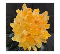 SLXWSXZE Naturale Cielo Giallo Sogno Trasparente Cristallo Cluster Pietra smagnetizzazione Pietra Purificazione Pietra Decorazione Regalo Cristalli Reiki (Size : 500-550g)