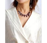 SLXWSXZE Necklaces Random Amethysts Seed Beads Short Necklace Jewelry Torques Vintage Statement Necklace Gifts