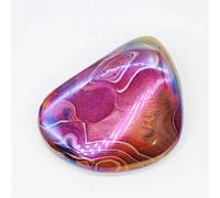 SLXWSXZE Pietra 1pc 80g-200g Naturale Lucido Aura Angelo Quarzo Agata Palma Pietra forReiki Decorazione Pietre Naturali Cristalli Reiki (Color : 1pc 92g-102g)