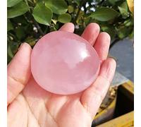 SLXWSXZE Pietra di Palma di Cristallo di Quarzo Rosa Naturale Irregolare Pietra di di Ghiaia levigata Decorazione NaturalReiki Cristalli Reiki (Color : 116-126g)