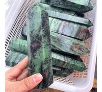 SLXWSXZE Regalo di 1 PZ Naturale Rosso Verde Tesoro Singolo Sei Prisma Rosso Verde Tesoro Originale Pietra Rettifica Prisma Prisma Pietre Naturali Cristalli Reiki (Size : 7-8cm)