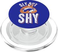 Sly But Shy, simpatica volpe introversa, design invecchiato PopSockets PopGrip per MagSafe