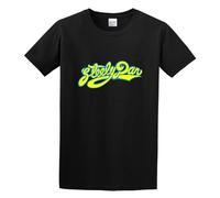 Sly Dan Logo Rock Music Legend Unisex 100% Cotton Short-Sleeve T-Shirts Black S