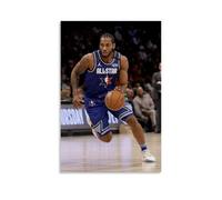 SLYASZX Kawhi Leonard - Poster su tela con pittura ad olio decorativa, da appendere, per casa, soggiorno, camera da letto, sala da pranzo, senza cornice, stile 60 x 90 cm