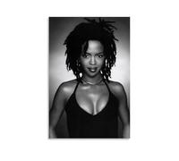 SLYASZX Lauryn Hill - Poster su tela con pittura ad olio decorativa, da appendere, per casa, soggiorno, camera da letto, sala da pranzo, senza cornice, stile 50 x 75 cm