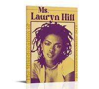 SLYASZX Lauryn Hill The Miseducation of Lauryn Hill - Poster su tela, pittura ad olio decorativa, da appendere, per casa, soggiorno, camera da letto, sala da pranzo, con cornice, stile 20 x 30 cm