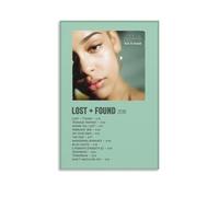 SLYASZX Lost & Found by Jorja Smith, poster su tela con pittura ad olio decorativa, da appendere, per casa, soggiorno, camera da letto, sala da pranzo, senza cornice, stile 50 x 75 cm