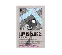 SLYASZX Luv Is Rage 2 Lil Uzi Vert - Poster su tela con album, pittura ad olio, decorativa, da appendere, per casa, soggiorno, camera da letto, sala da pranzo, senza cornice, stile 20 x 30 cm