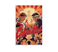 SLYASZX Poster su tela con motivo Cobra Kai, pittura ad olio, decorativa, da appendere, per casa, soggiorno, camera da letto, sala da pranzo, senza cornice, stile 60 x 90 cm