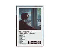SLYASZX Poster su tela con scritta "Come Over When You're Sober", pittura artistica da appendere, per casa, soggiorno, camera da letto, sala da pranzo, senza cornice, stile 50 x 75 cm