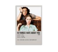 SLYASZX Poster su tela con scritta in inglese "10 Things I Hate About You", pittura artistica da appendere, per casa, soggiorno, camera da letto, sala da pranzo, senza cornice, stile 20 x 30 cm