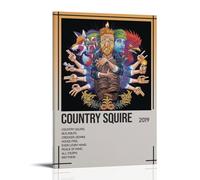 SLYASZX Tyler Childers - Poster su tela, motivo: scudiero di campagna, decorativo, da appendere, per casa, soggiorno, camera da letto, sala da pranzo, con cornice, stile 60 x 90 cm