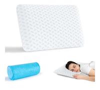 Slybear Cuscino sottile in memory foam, cuscino da viaggio 40 x 60 x 7 cm, morbido cuscino ortopedico per un sonno riposante, cuscino cervicale con borsa per viaggi, yoga, meditazione, con