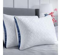 Slybear Set di 2 cuscini per letto king size, per letto king size, 2 pezzi, cuscino a soffietto alternativo, traspirante, per pancia laterale o schiena