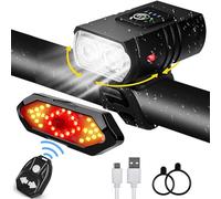 SLYHHZHMY Luci Anteriori E Posteriori per Bicicletta Kit di Luci Ricaricabili per Bicicletta da Corsa Notturna Faro E Luce Posteriore per Bicicletta 6 Illuminazione (2)