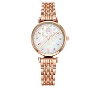 SLYHHZHMY Reloj de mujer, reloj de madre Perla de lujo de alta gama, reloj de cuarzo clásico de mujer (Oro)