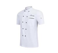 Slyzzcjb Cappotto da cuoco ricamato personalizzato Giacca da cuoco personalizzata Hotel cucina ristorante lavoro uniforme camicia per uomini donne