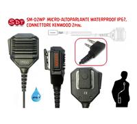 SM-02WP MICRO-ALTOPARLANTE WATERPROOF IP67, CONNETTORE KENWOOD 2pin.