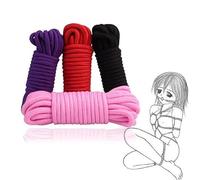 S'M 10m corda di cotone morbida e ispessita fatta a mano Set di 4 colori diversi