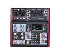 SM-66 Mixer a 4 canali Scheda audio Console di missaggio audio 16 effetti integrati con interfaccia audio USB Supporta Power Bank 5V per DJ