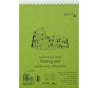 SM.LT Blocco da disegno a spirale con carta ruvida bianca - Formato a5-20 Fogli - 290 g/m2