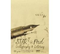 SM.LT Blocco per calligrafia e lettere STAR T, formato A5, 30 fogli, 90 g/m2