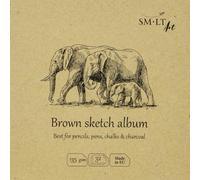 SM-LT Libro da Dessin, marrone, 14 x 14 cm