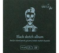 SM-LT Libro da disegno, 14 x 14 cm, colore: nero