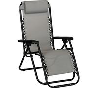 SM SET 2 SEDIA SDRAIO POLTRONA RELAX ANTRACITE RIPOSINO MULTIPOSIZ. RECLINABILE