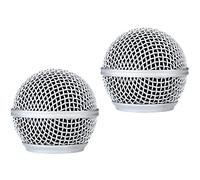 SM58 RK143G - Griglia di ricambio per microfono dinamico Shure SM58 Pro XLR, kit performance da palcoscenico, microfono cardioide professionale da studio e live per voce, colore argento, confezione da
