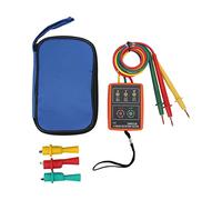 SM852B Digital 3 Phase Rotation Tester | 60-600V AC Voltage Detector for Open Phase & Sequence | Portable Phase Rotation Meter with LED & Buzzer Alerts/Electrical Panels /