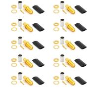 RANGEFUL SMA Femmina connettore a crimpare tipo per cavo coassiale LMR240 LMR-240 RG59U RG8X RG-8X placcato oro (confezione da 10)