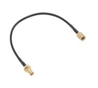 SMA-Stecker auf SMA-Buchse Koaxialkabel 15 cm Messing vergoldet