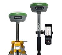 SMA26 GNSS IMU RTK GPS Surveying Equipment Rover Base Collettore portatile con software di rilevamento, certificato NOAA, 1408 canali, precisione 1 cm(esclusi treppiede e palo)