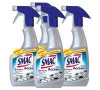 Smac - Brilla Acciaio, Detergente Spray, Azione Anticalcare e Lucidante, con ...