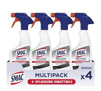 Smac Sgrassatore per Superfici Moderne e Delicate, Spray, 500 ml x 4