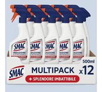 Smac Sgrassatore Spray Casa e Cucina, 12x500ml per Superfici Delicate