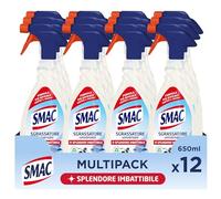Smac Sgrassatore Universale, Detergente Spray, 650 ml x 12 Pz