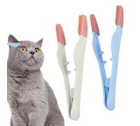 Smacchiatore per gli occhi di cane, smacchiatore per le lacrime di cane, pettine multiuso per gli occhi di cane, 2 pezzi, spazzola per la pulizia degli animali domestici