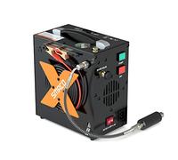 SMACO Compressore d'Aria Pcp Compressore d'Aria Portatile ad Alta Pressione Paintball/Scuba Tank Fill Station Alimentato da 12 V CC o 110 V CA