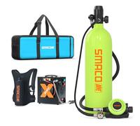SMACO Mini Bombola da Sub 2L Bombola per Immersioni in Acque Basse di Respirazione Subacquea Bottiglia da Immersione Portatile S700Plus per Esercizi di Immersione/Lavori Subacquei