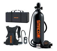 SMACO Mini Bombola da Sub 2L Bombola per Immersioni in Acque Basse di Respirazione Subacquea Bottiglia da Immersione Portatile S700Plus per Esercizi di Immersione/Lavori Subacquei