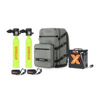 SMACO Mini Bombola Sub 0,5L Bombola Subacquea (2 Pezzi) Piccola Mini Scuba Tank Portatile Bombole Aria Sub Ricaricabile con 5-10 Minuti Bombola di Ossigeno per Immersioni S300 Plus