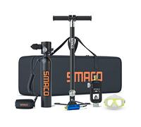 SMACO Mini Bombola Sub 0.5L Bombola Subacquea Piccolo Fino a 10 Minuti Bombola per Immersione Mini Scuba Tank Portatile Bombole Aria Sub Ricaricabile S300