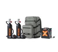 SMACO Mini Bombola Sub 1L Bombola Subacquea (2 Pezzi) Piccola Mini Scuba Tank Portatile Bombole Aria Sub Ricaricabile con 15-20 Minuti Bombola di Ossigeno per Immersioni S400