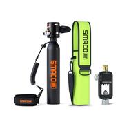 SMACO S300 Bombola Sub Piccola, 0,5L, Portatile | Mini Bombola Subacquea, per Immersioni Ricreative, Allenamento in Piscina, Pulizia di Imbarcazioni, Vacanze al Mare e Viaggi