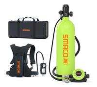 SMACO S700 Plus Bombola Sub Piccola, 2L, Ricaricabile | Mini Bombola Subacquea, per Immersioni Ricreative, Allenamento in Piscina, Pulizia di Imbarcazioni, Vacanze al Mare e Viaggi