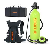 SMACO S700 Plus Bombola Sub Piccola, 2L, Ricaricabile | Mini Bombola Subacquea, per Immersioni Ricreative, Allenamento in Piscina, Pulizia di Imbarcazioni, Vacanze al Mare e Viaggi