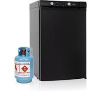 Smad 100L GPL/12V/240V 3 vie Frigorifero 0-10℃Top Freezer -16℃|Campervan RV Nero