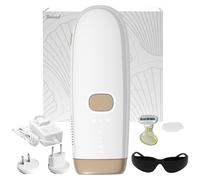 Smad Epilatore Luce Pulsata, Epilatore IPL per Donne e Uomini, Depilazione Laser a Raffreddamento Zaffiro, Potenza 16J, con Occhiali di Protezione, Rasoio e Adattatori